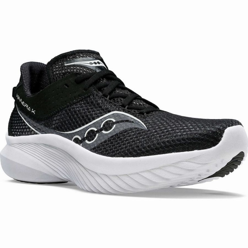 Women's Saucony Kinvara 14 Running Shoes Black / White | Australia S53907-J06