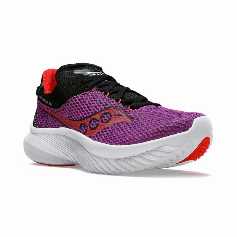 Women's Saucony Kinvara 14 Running Shoes Purple | Australia S04237-L93