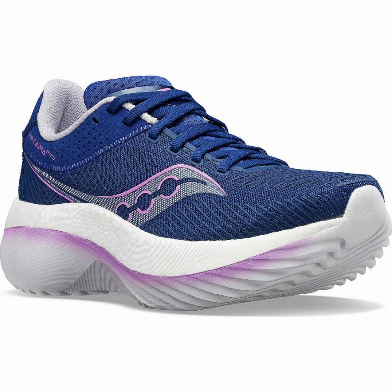 Women's Saucony Kinvara Pro Running Shoes Indigo / Purple | Australia S84103-A58