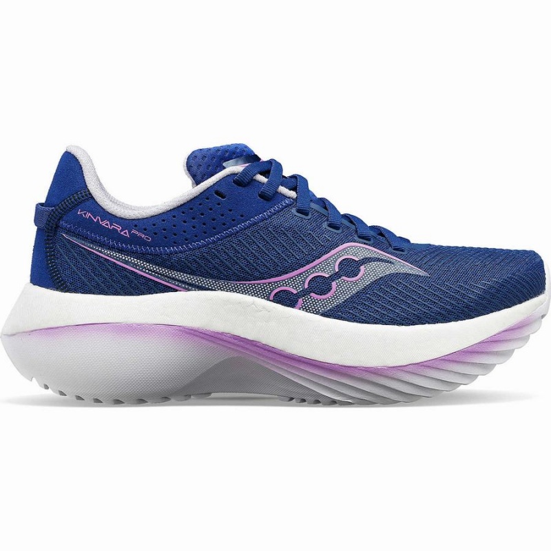 Women\'s Saucony Kinvara Pro Running Shoes Indigo / Purple | Australia S84103-A58