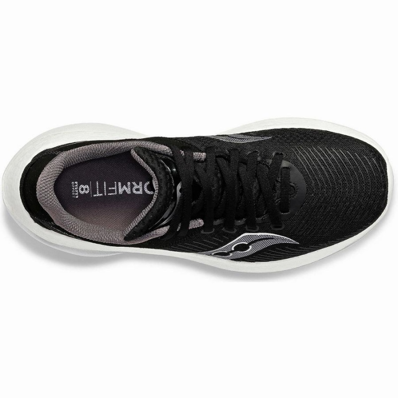 Women's Saucony Kinvara Pro Wide Running Shoes Black / White | Australia S84963-U18