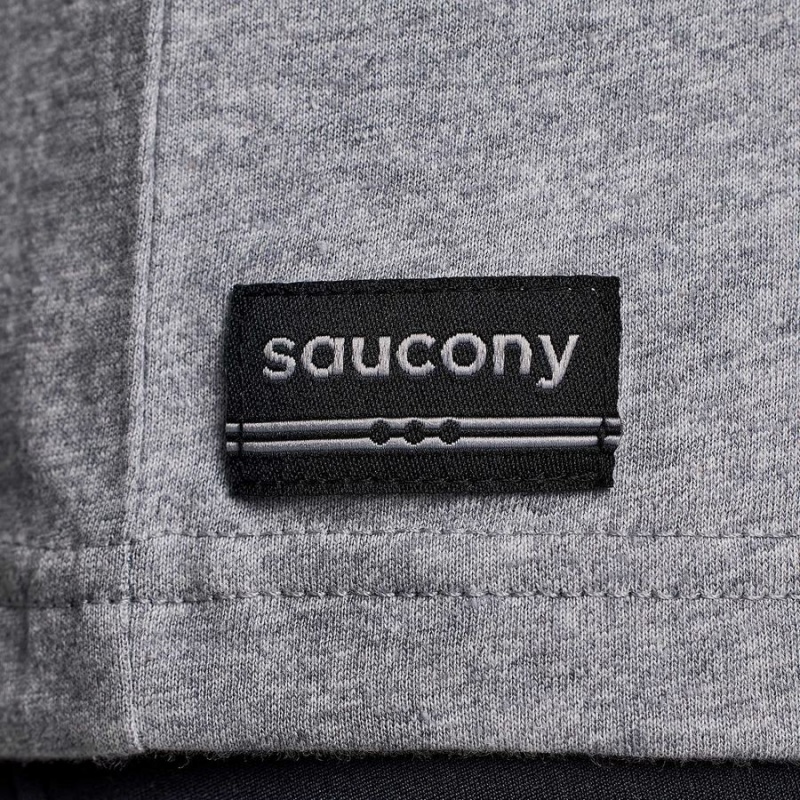 Women's Saucony New York Rested T Shirts Grey | Australia S14637-D27