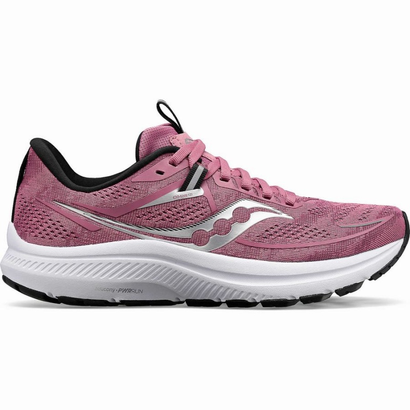 Women\'s Saucony Omni 21 Running Shoes Purple / Black | Australia S86951-V28