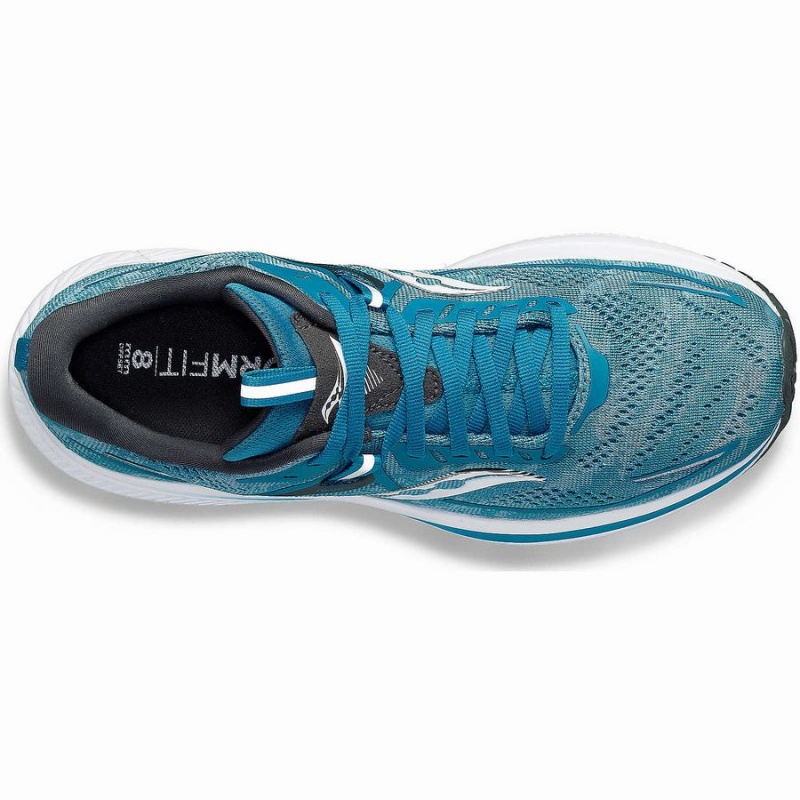 Women's Saucony Omni 21 Running Shoes Turquoise / Grey | Australia S02368-A50