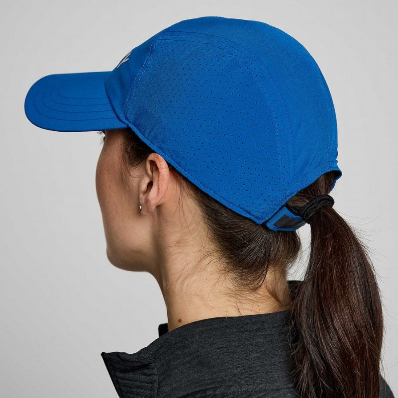 Women's Saucony Outpace Hats Blue | Australia S71639-K08