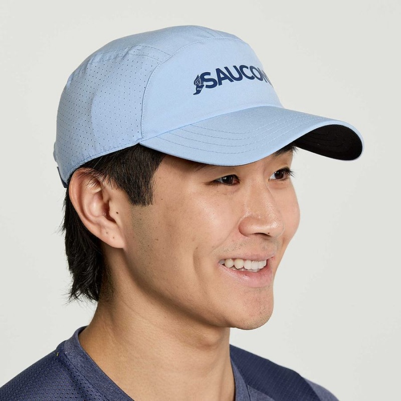 Women's Saucony Outpace Hats Blue | Australia S19236-T43