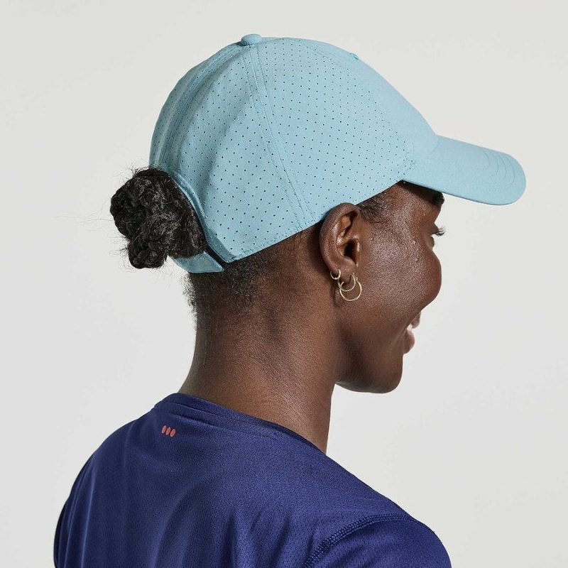 Women's Saucony Outpace Petite Hats Blue | Australia S65092-Z96