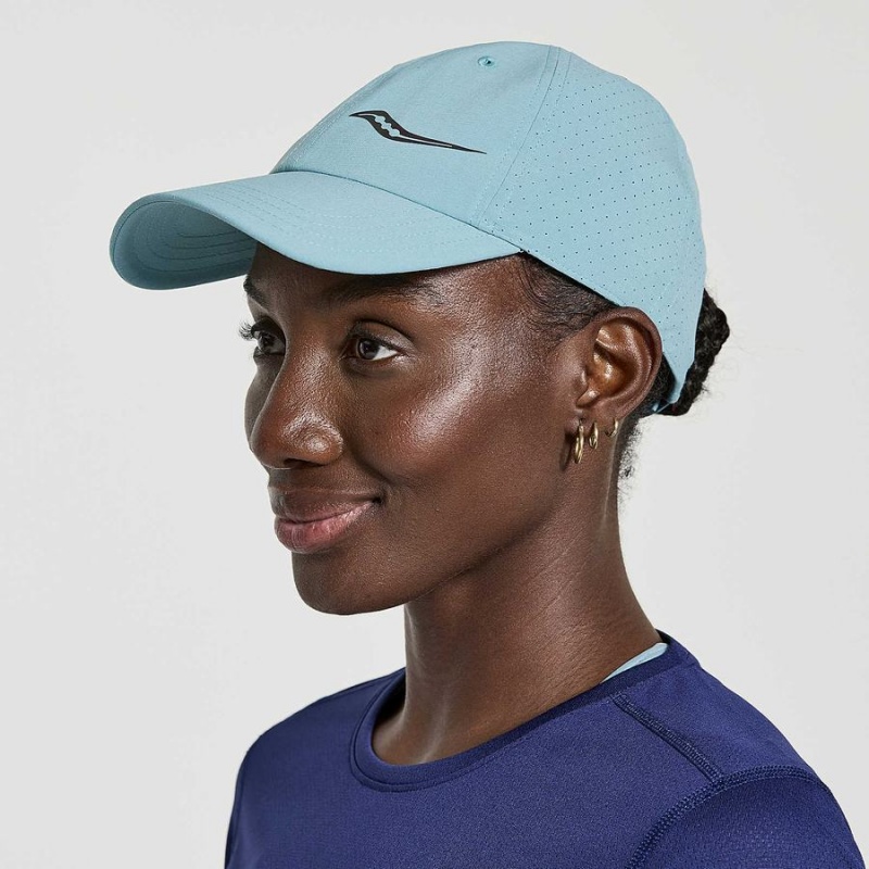 Women\'s Saucony Outpace Petite Hats Blue | Australia S65092-Z96