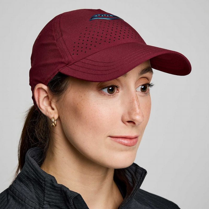 Women\'s Saucony Outpace Petite Hats Red | Australia S19026-R42