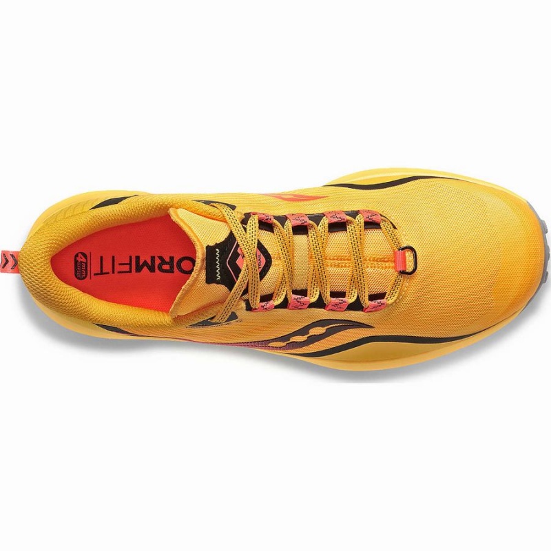 Women's Saucony Peregrine 12 Trail Running Shoes Gold / Red | Australia S78536-W18