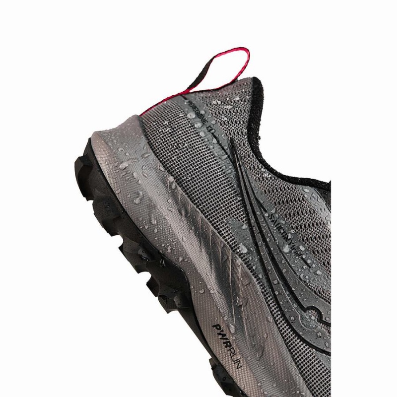 Women's Saucony Peregrine 13 GTX Trail Running Shoes Grey / Black | Australia S53701-M10