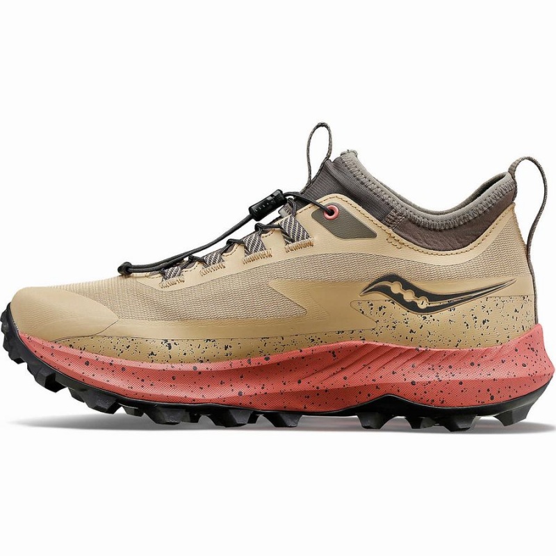 Women's Saucony Peregrine 13 ST Trail Running Shoes Brown | Australia S73650-E80