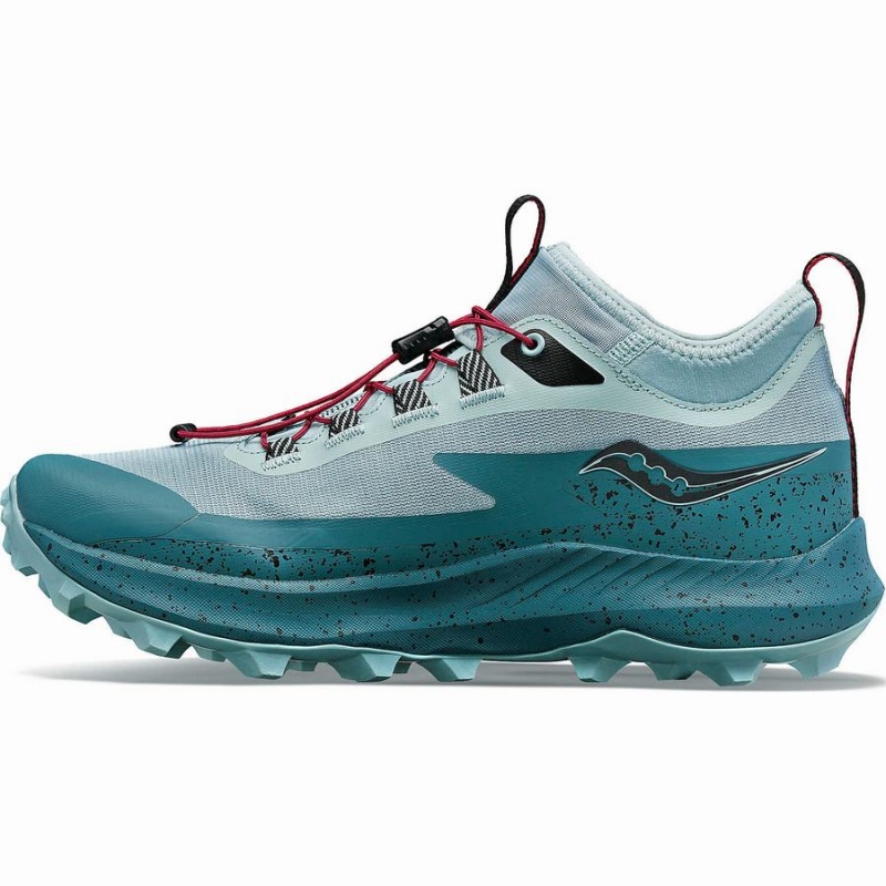 Women's Saucony Peregrine 13 ST Trail Running Shoes Turquoise / Blue | Australia S94375-R92