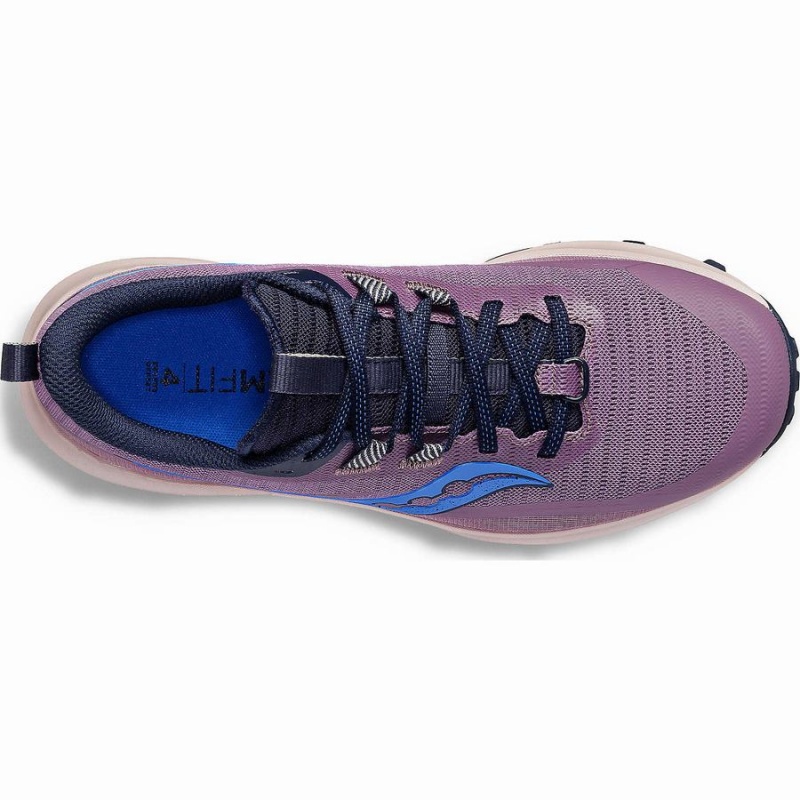 Women's Saucony Peregrine 13 Trail Running Shoes Purple / Navy | Australia S50192-J85