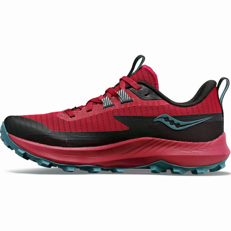 Women's Saucony Peregrine 13 Trail Running Shoes Red / Turquoise | Australia S37689-X70