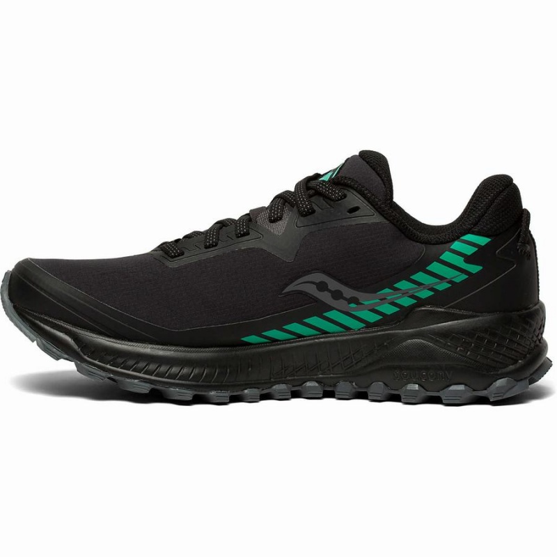 Women's Saucony Peregrine ICE+ Trail Running Shoes Black | Australia S32764-J94