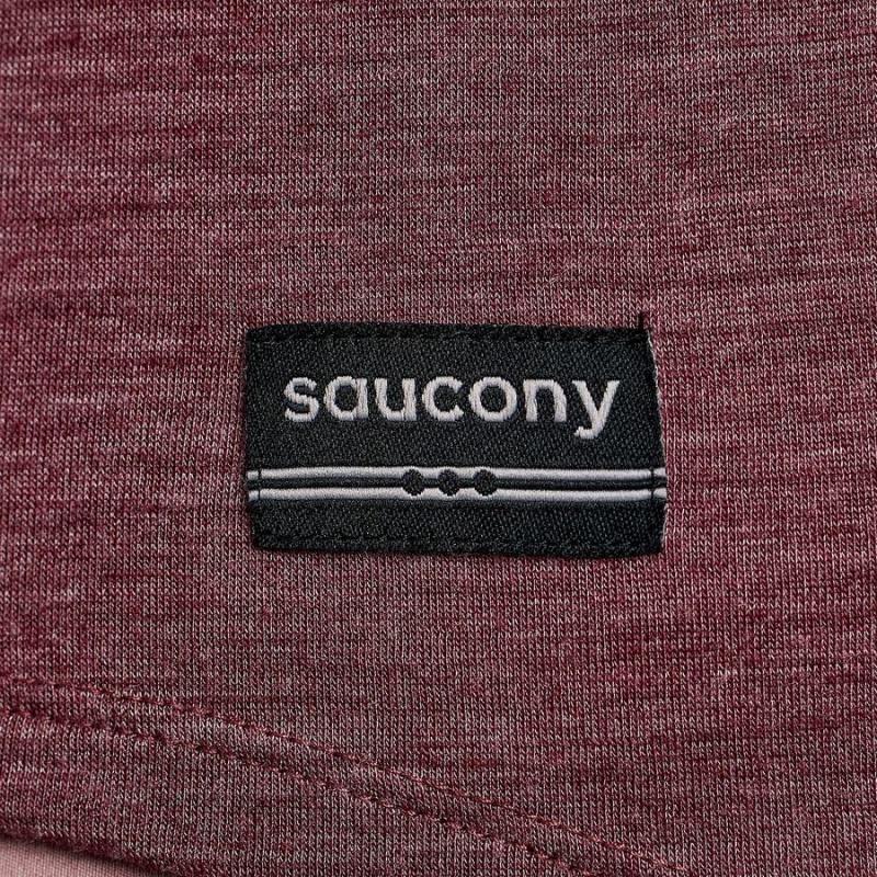 Women's Saucony Peregrine Merino Long Sleeve T Shirts Red | Australia S73401-A17