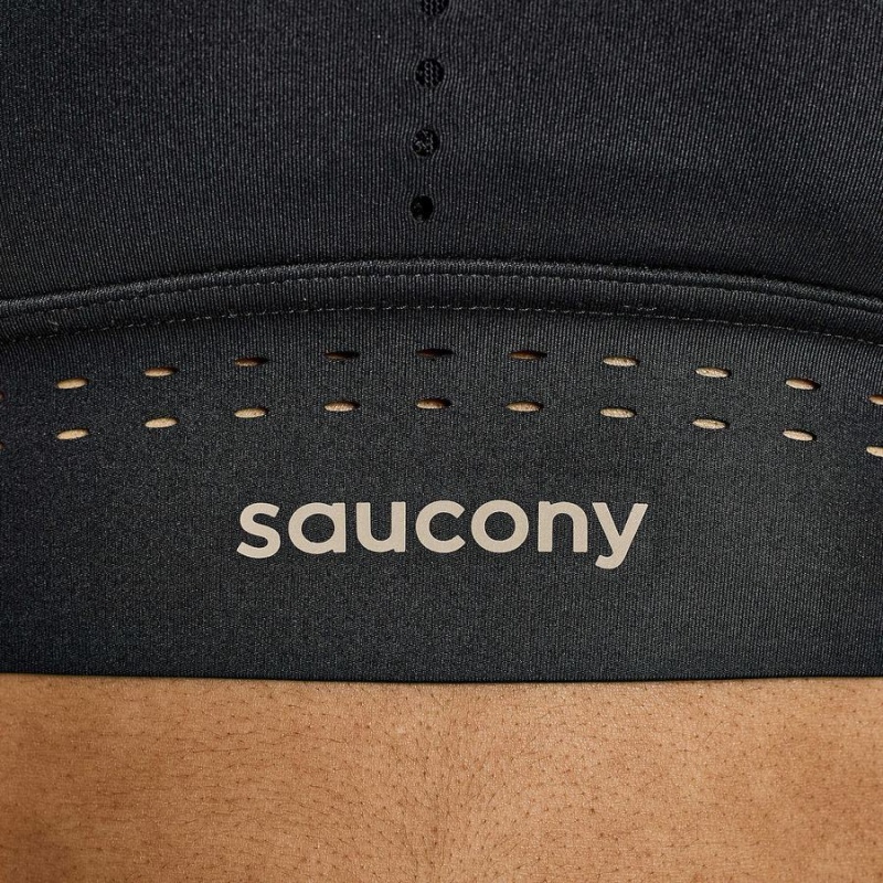 Women's Saucony Pinnacle Bra Top Bras Black | Australia S32468-W98