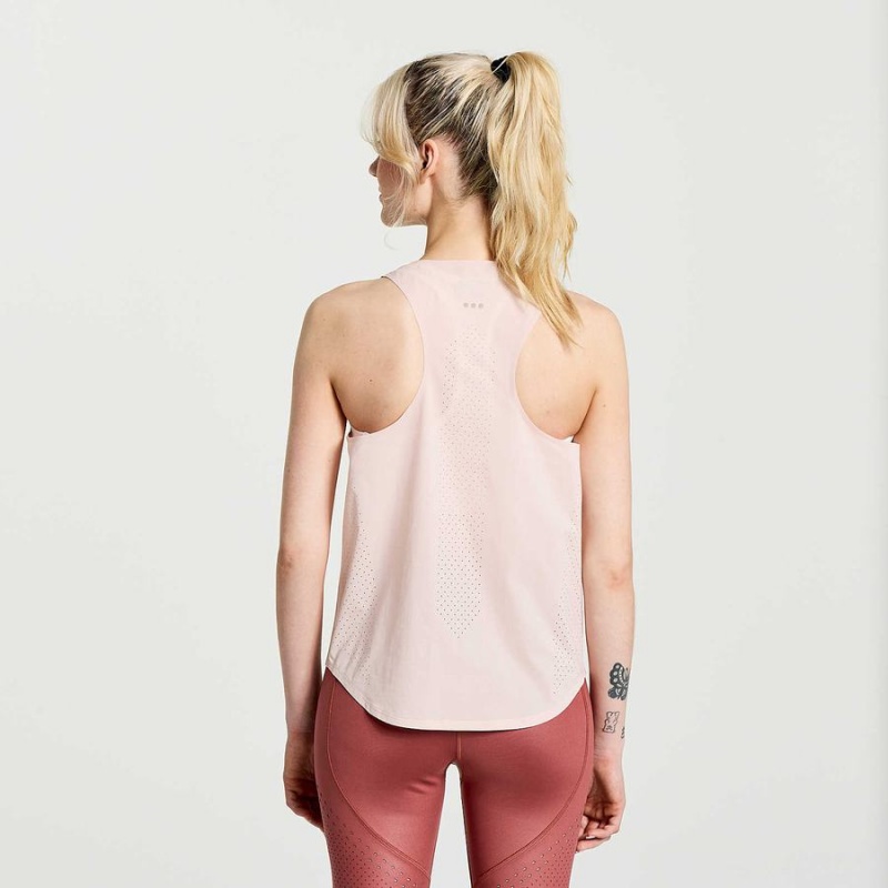 Women's Saucony Pinnacle Tank Top Rose | Australia S64203-Q79