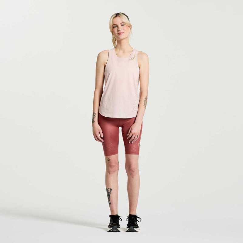 Women's Saucony Pinnacle Tank Top Rose | Australia S64203-Q79