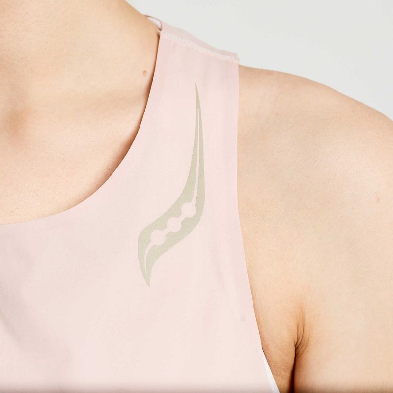 Women's Saucony Pinnacle Tank Top Rose | Australia S64203-Q79