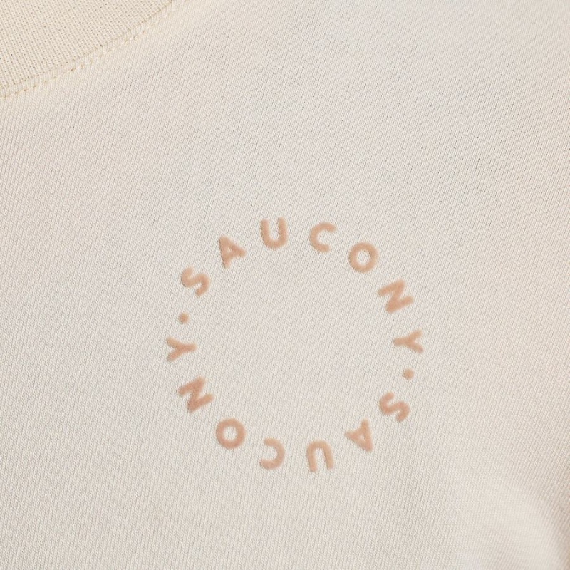 Women's Saucony Recovery Boxy Tee T Shirts Beige | Australia S25164-W57