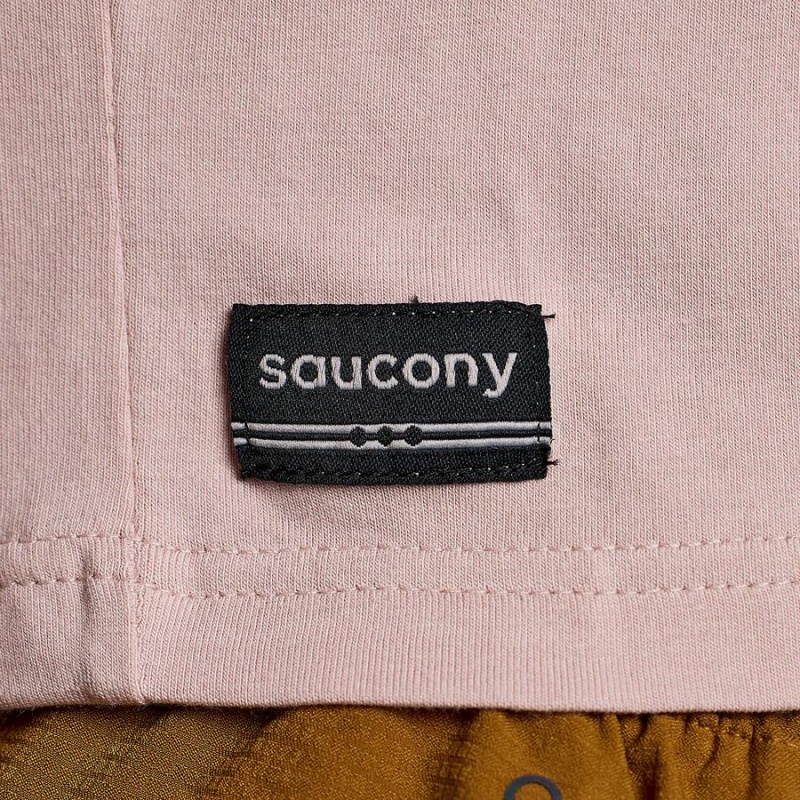 Women's Saucony Recovery Boxy Tee T Shirts Smoke Graphic | Australia S98512-R13