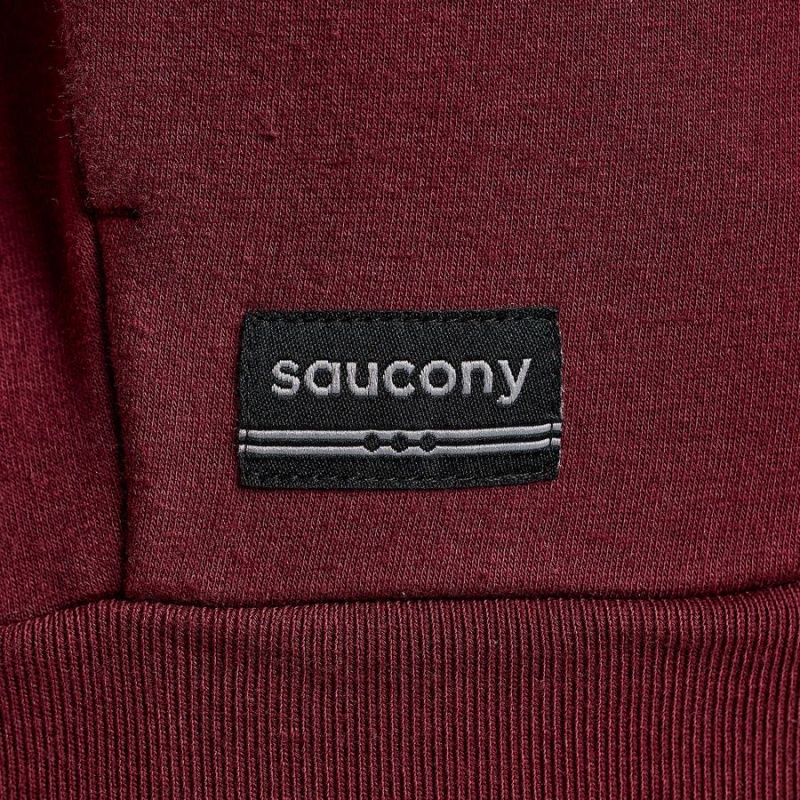 Women's Saucony Recovery Crew Sweatshirt Red | Australia S58197-J98