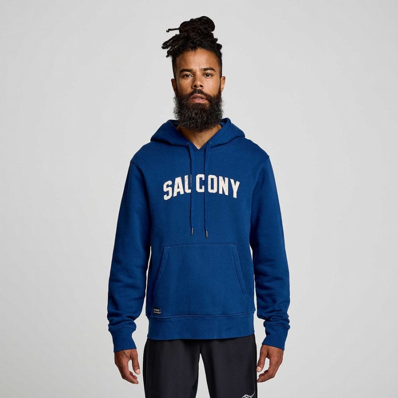 Women's Saucony Recovery Hoody Hoodie Indigo | Australia S43096-A41