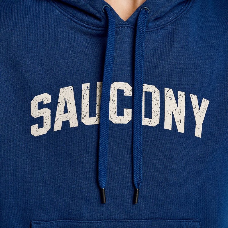 Women's Saucony Recovery Hoody Hoodie Indigo | Australia S43096-A41