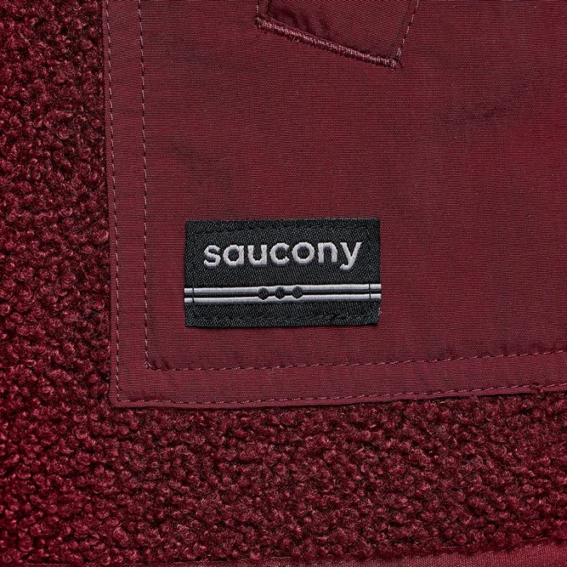 Women's Saucony Recovery Sherpa Pullover Red | Australia S34059-P03