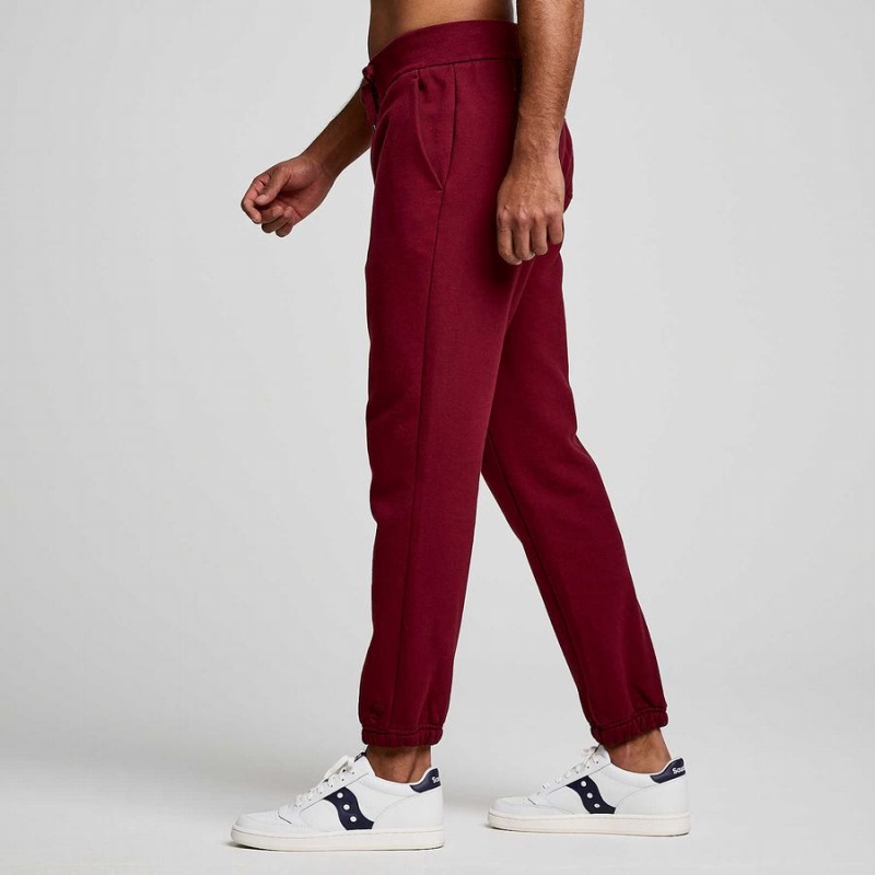 Women's Saucony Recovery Sweatpants Red | Australia S57138-X19