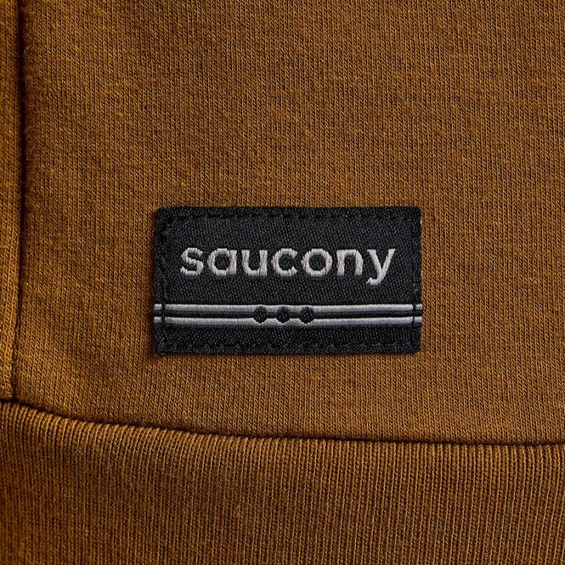 Women's Saucony Recovery Zip Tunic Hoodie Brown | Australia S35149-V86