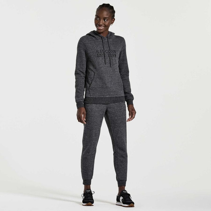 Women's Saucony Rested Hoodie Black | Australia S25071-U29