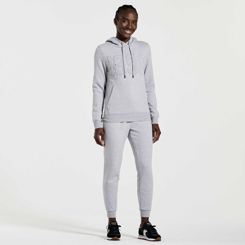 Women's Saucony Rested Hoodie Light Grey | Australia S87923-Y15