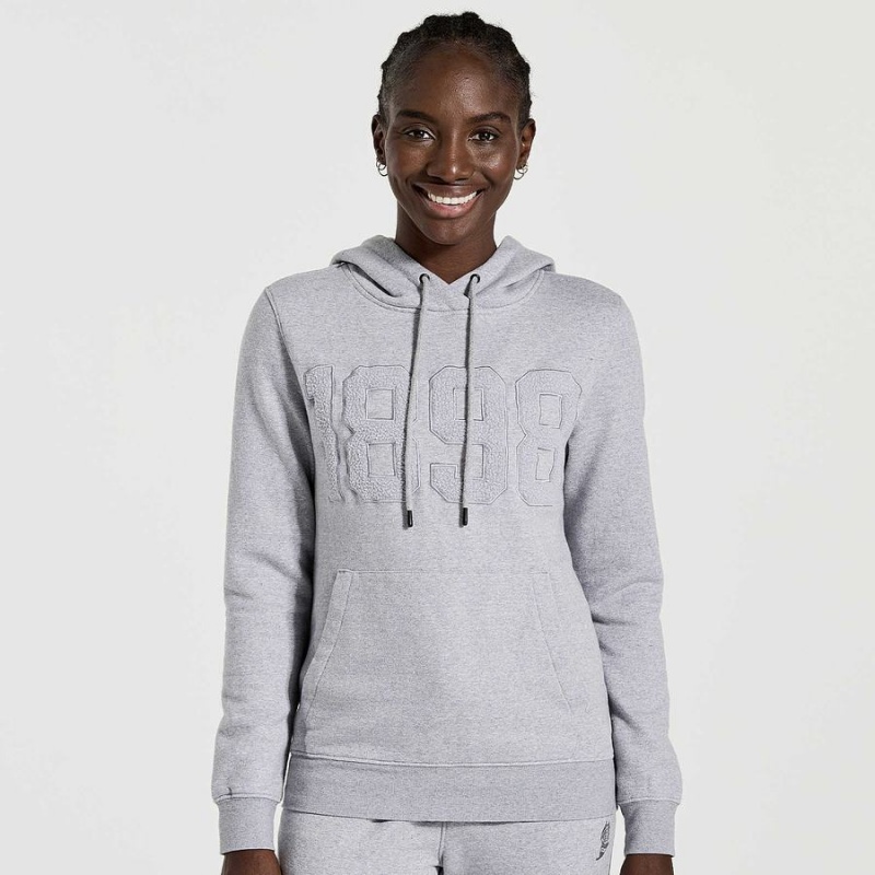 Women\'s Saucony Rested Hoodie Light Grey | Australia S87923-Y15