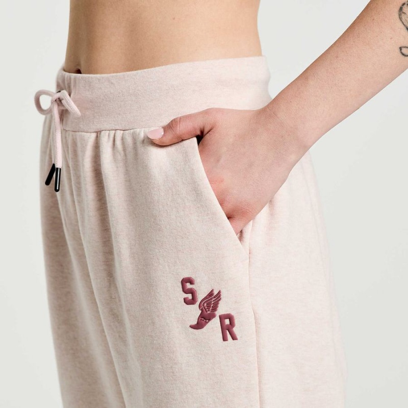 Women's Saucony Rested Sweatpants Rose | Australia S37546-E79