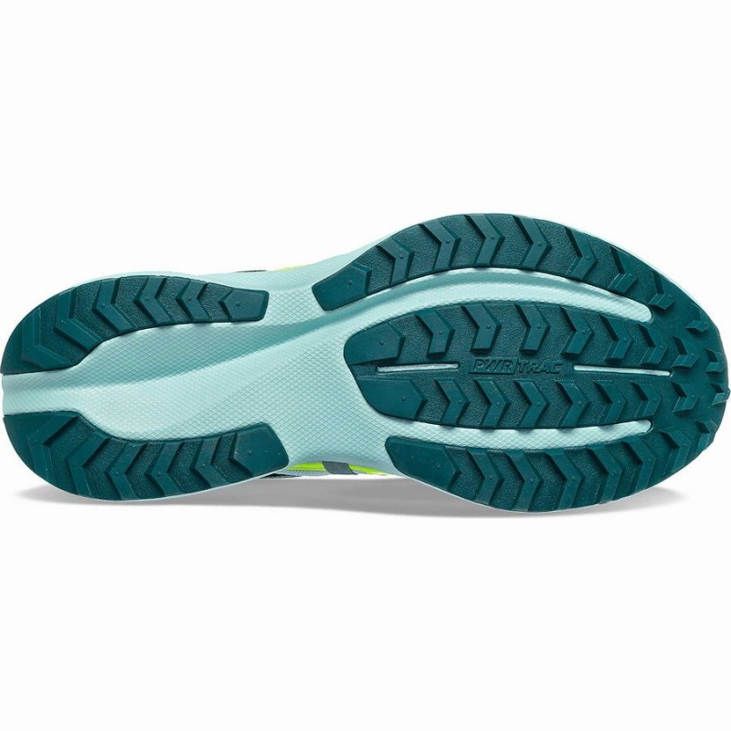 Women's Saucony Ride 15 TR Trail Running Shoes Turquoise / Yellow | Australia S06812-G45