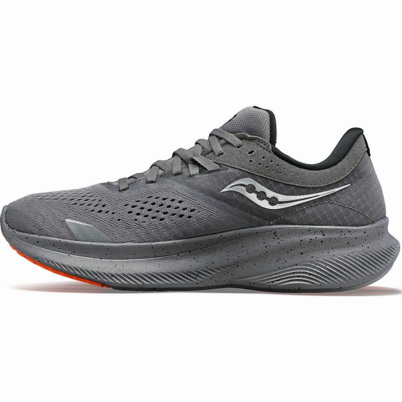 Women's Saucony Ride 16 Running Shoes Grey / Orange | Australia S15380-U56