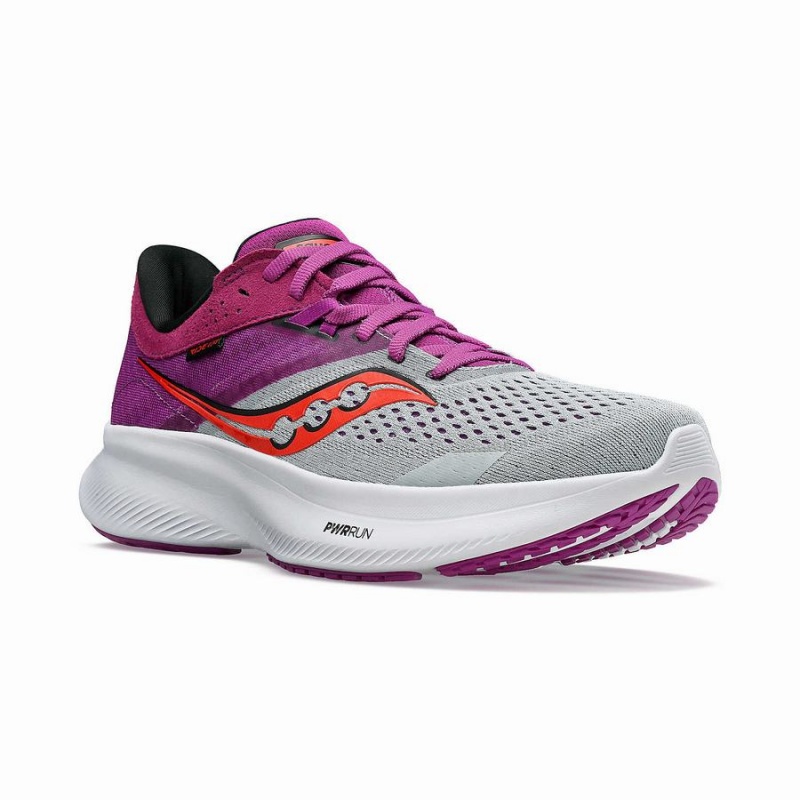 Women's Saucony Ride 16 Running Shoes Purple | Australia S90437-Z72