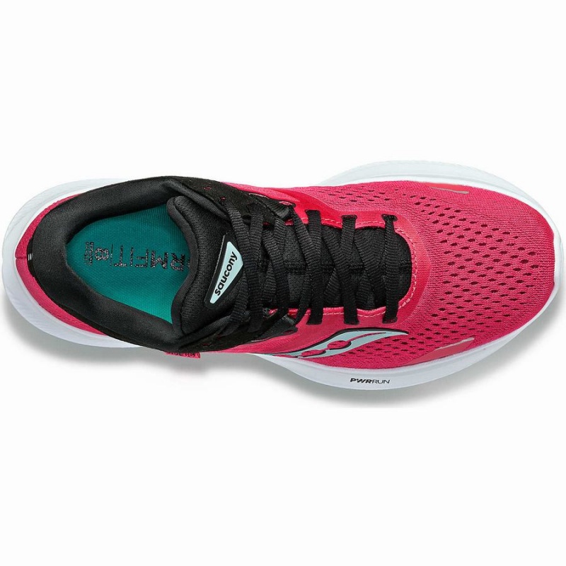 Women's Saucony Ride 16 Running Shoes Rose / Black | Australia S50961-N91