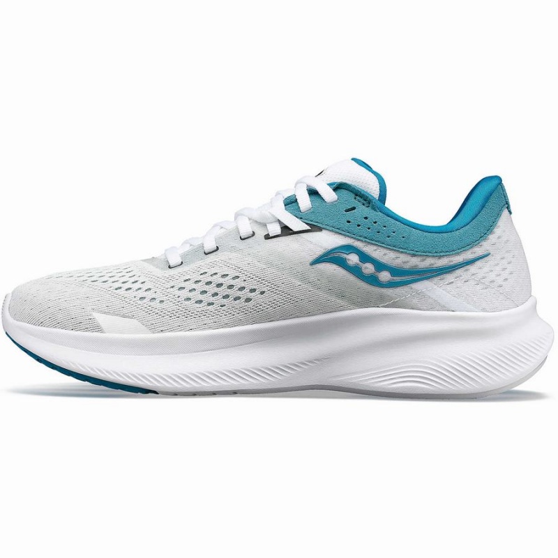 Women's Saucony Ride 16 Running Shoes White / Blue | Australia S53718-K58