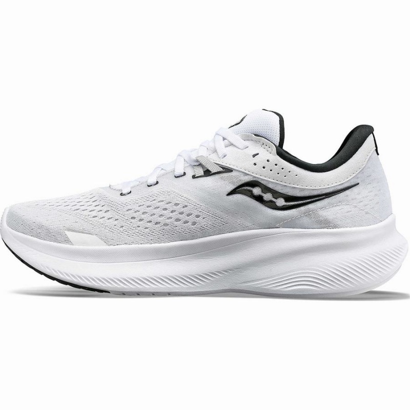 Women's Saucony Ride 16 Running Shoes White / Black | Australia S38451-Q57