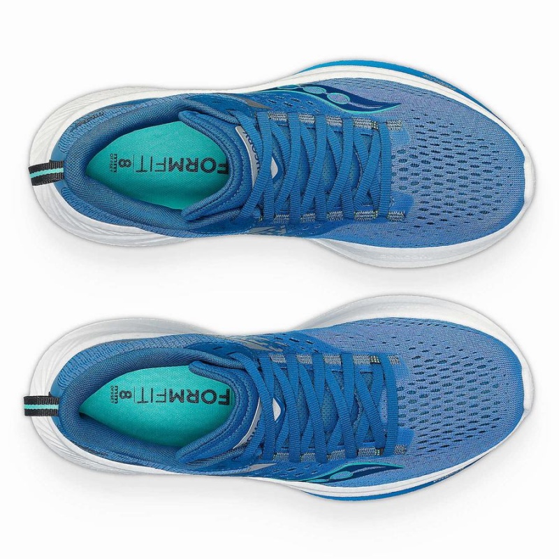 Women's Saucony Ride 17 Running Shoes Blue / Turquoise | Australia S62541-W39