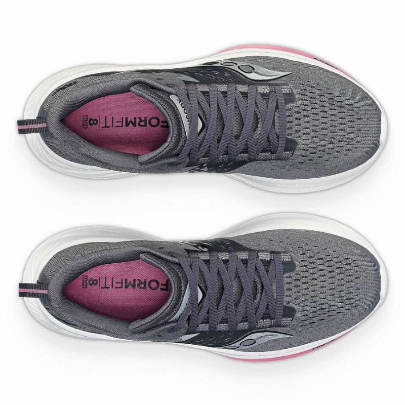 Women's Saucony Ride 17 Running Shoes Purple | Australia S63981-Q29