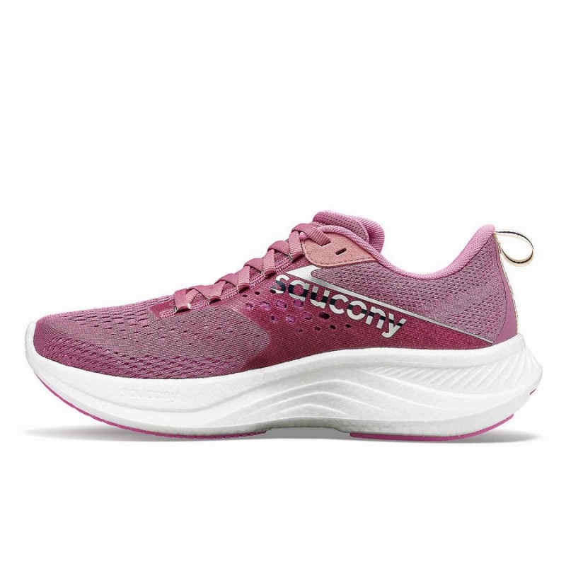 Women's Saucony Ride 17 Running Shoes Purple / Silver | Australia S15607-R56