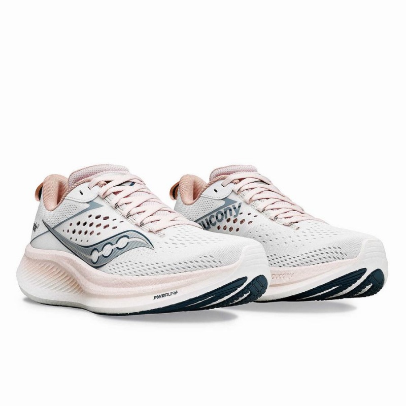 Women's Saucony Ride 17 Running Shoes White | Australia S52697-F05