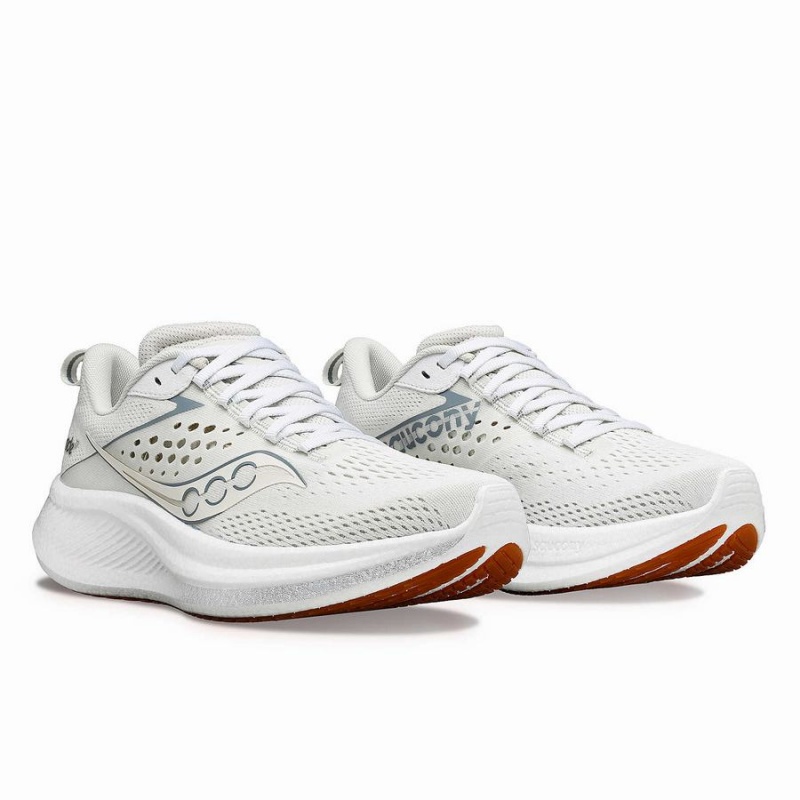 Women's Saucony Ride 17 Running Shoes White | Australia S83592-H36