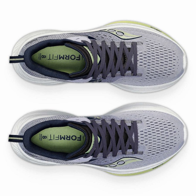 Women's Saucony Ride 17 Wide Running Shoes Navy | Australia S12963-X84