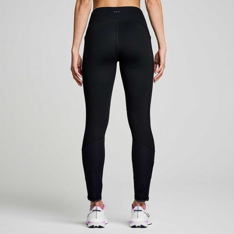 Women's Saucony Runshield Tight Black | Australia S08291-D62